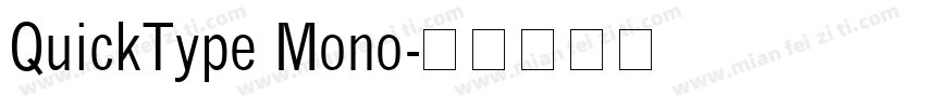 QuickType Mono字体转换